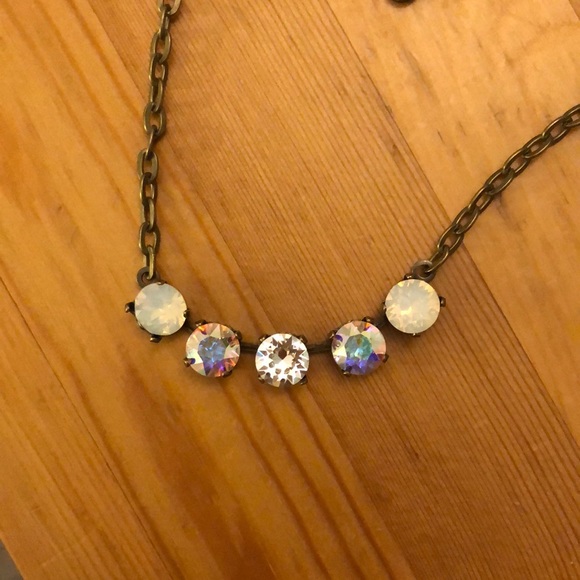 Aurora Borealis + Opal Crystal Necklace - Picture 4 of 16